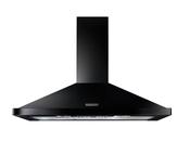 Rangemaster 100cm Chimney Hood - Black &amp; Chrome | LEIHDC100BC/C image