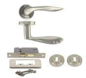 Aran Satin Nickle Handle Box Set | LHH021