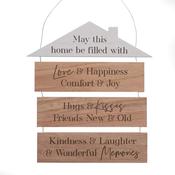 Moments House Hanging Plaque Wood | MO157 image