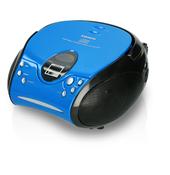 Lenco Portable Stereo FM Radio with CD Player - Blue/Black | SCD-24 BLUE/BLACK image