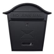 De Vielle Traditional Post Box Black No Junk Mail | TSH019Z image