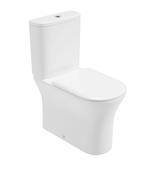 PENA Fully Shrouded Comfort Height Close Coupled Rimless Pan &amp; Soft Close Seat | USW0333 image