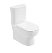 VIA Fully Shrouded Closed Coupled Rimless WC &amp; Alpha Soft Close Seat | USW0336