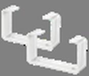 Flat Channel Clip (2 Pack) 110mm x 54mm | D122