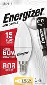 Energizer 7.3W (60W) E14 LED Candle Light Bulb│1837-28