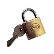 Premier 63mm Tri Circle Brass Padlock | P1559 image