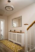 Tema Classic Adjustable Radiator Cover 2 Tone White &amp; Oak Large │RADCAD203WK