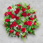Red Rose Wreath