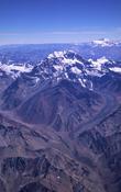 Aerial view of Aconcagua, South America's highest mountain, Mendoza, Argentina. image