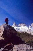 Walker and Cuernos del Paine, French Valley, Paine Circuit, Torres del Paine NP, Patagonia, Chile.