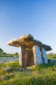 Morning light on Poulnabrone Dolmen, The Burren, Co Clare, Ireland.