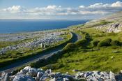 Coast road near Fanore, The Burren, Co Clare, Ireland. image