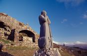 Statue of St Patrick at Maumeen, Maumturk Mountains, Connemara, County Galway, Ireland. image
