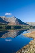 Reflection of the Twelve Bens in Lough Inagh, Co Galway, Ireland.