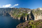 View across the Slieve League cliffs from Bunglas, County Donegal, Ireland image