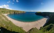 The sandy cove of Traban, Malin Beg, County Donegal, Ireland. image