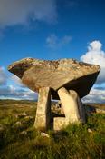 Evening light on Kilcooney Dolmen, County Donegal, Ireland. image