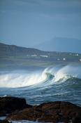 Waves breaking in Ballyhiernan Bay, Fanad Head, County Donegal, Ireland. image
