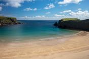 The beach of Trabane, or Silver Strand, in Malin Beg, County Donegal, Ireland.