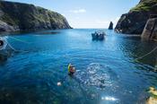 Snorkeling in Malin Beg Harbour, County Donegal, Ireland.