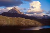 Light and shaddow on Errigal Mountain, Co Donegal, Ireland.