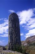 Early Christian carved pillar, Glencolmcille, Co Donegal, Ireland.