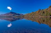 Autumn reflections of Muckish Mountain, Co Donegal, Ireland.