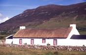 Traditional thatched cottage, Inishowen, Co Donegal, Ireland.