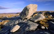 Glacial erratic on Moylenanav, Glendowan Mountains, Co Donegal, Ireland.