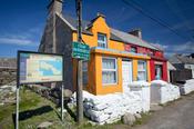 Colourful cottages on Tory Island, Co Donegal, Ireland. image