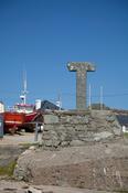 12th-century Tau Cross, West Town, Tory Island, Co Donegal, Ireland.