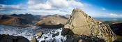 Slieve Binnian North Tor in winter, Mourne Mountains, Co Down, Northern Ireland.