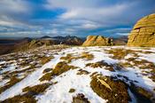 Slieve Binnian summit in winter, Mourne Mountains, Co Down, Northern Ireland.