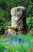 Janus figure, Caldragh Graveyard, Boa Island, Co Fermanagh, Northern Ireland.