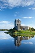 Morning reflection of Dunguaire Castle, Kinvara, Co Galway, Ireland. image