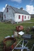 Traditional old cottage on Inishmore, Aran Islands, County Galway, Ireland.