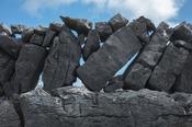 Detail of stone wall on Inishmore, Aran Islands, County Galway, Ireland. image