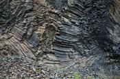 Twisted basalt columns at Hljodaklettar, Jokulsargljufur, Nordhurland Eystra, Iceland.