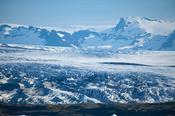 Fjallsjokull glacier, an offshoot of the Vatnajokull ice cap, Sudhurland, Iceland.