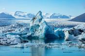 Ice formations in Jokulsarlon glacier lagoon, beneath Breidamerkurjokull glacier. Sudhurland, south east Iceland. image