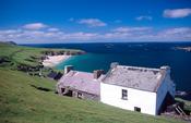 Cottages on Great Blasket Island, Co Kerry, Ireland.