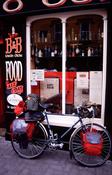 Bicycle and pub, Kenmare, Co Kerry, Ireland.
