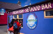 Colourful seafood restaurant, Dingle town, Co Kerry, Ireland. image