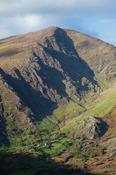 Farmhouse in the Glanmore Valley beneath Lackabane Mountain, Beara Peninsula, County Kerry, Ireland.