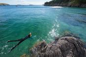 Snorkelling in Derrynane Bay, Caherdaniel, County Kerry, Ireland.