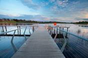 Recreational walkway along the River Shannon, Co Leitrim, Ireland.