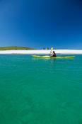 Sea kayaking beside Inishkea South Island, County Mayo, Ireland.