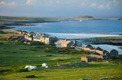 The deserted village of Inishkea South Island, County Mayo, Ireland.