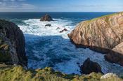 Cliffs at the tip of Erris Head, Belmullet, County Mayo, Ireland.