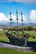 The National Famine Memorial at Murrisk, County Mayo, Ireland.